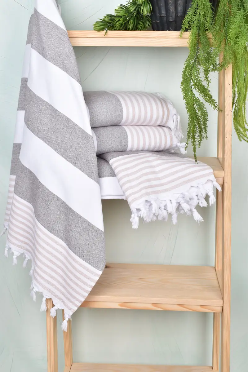 Mother Of The Groom Gift, Bridesmaid Gift, Spa Towel, Personalized Bridesmaid Gift, 68x36 Cotton Striped Terry Towel, Custom Gift, Summer Gift Ideas - 6