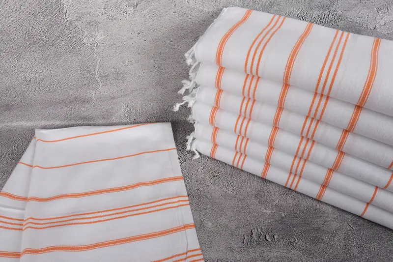 Housewarming Gift, Custom Tea Towel, 40x24 Cotton Striped Towel, Turkish Tea Towel, Turkish Hand Towel, Wedding Favors, Monogram Turkish Bath Towel - 2