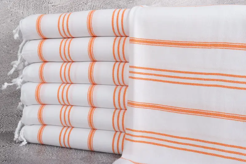 Housewarming Gift, Custom Tea Towel, 40x24 Cotton Striped Towel, Turkish Tea Towel, Turkish Hand Towel, Wedding Favors, Monogram Turkish Bath Towel - 1