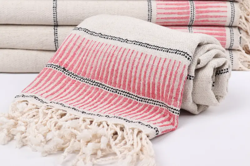 Bachelorette Favor, 70x40 Linen Striped Towel, Bachelor Party Favors, Bachelorette Party Gifts, Personalized Gifts, Gifts For Him, Organic Towel - 4