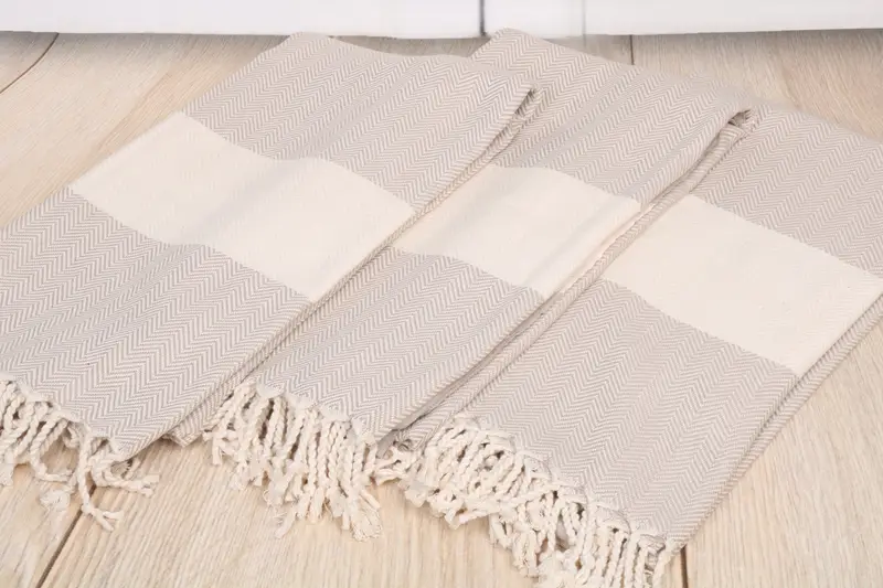 Wedding Gift For Bride, Spa Gift Towel, Housewarming Gift, Gifts For Him, Pool Towels, Bachelorette Party Favors, 70x40 Cotton Herringbone Towel - 6