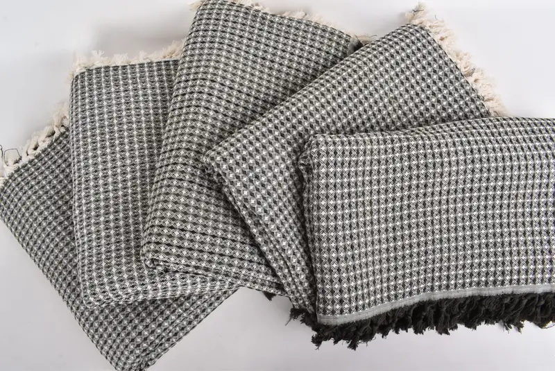Bridal Shower Gift, 96x70 Cotton Striped Towel, Tablecloth, Christmas Tablecloth, Turkish Bedspread, Boyfriend Christmas Gift, Woven Throw Blanket - 4