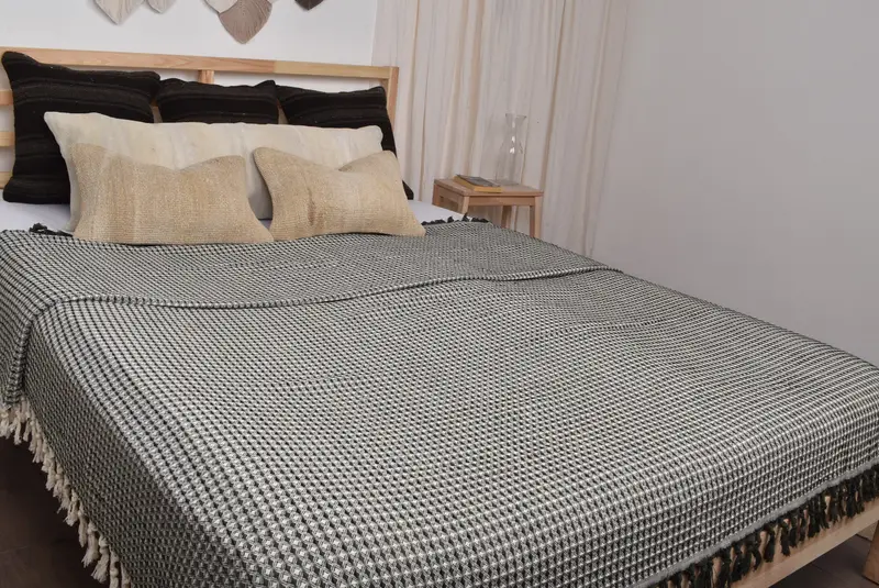 Bridal Shower Gift, 96x70 Cotton Striped Towel, Tablecloth, Christmas Tablecloth, Turkish Bedspread, Boyfriend Christmas Gift, Woven Throw Blanket - 8