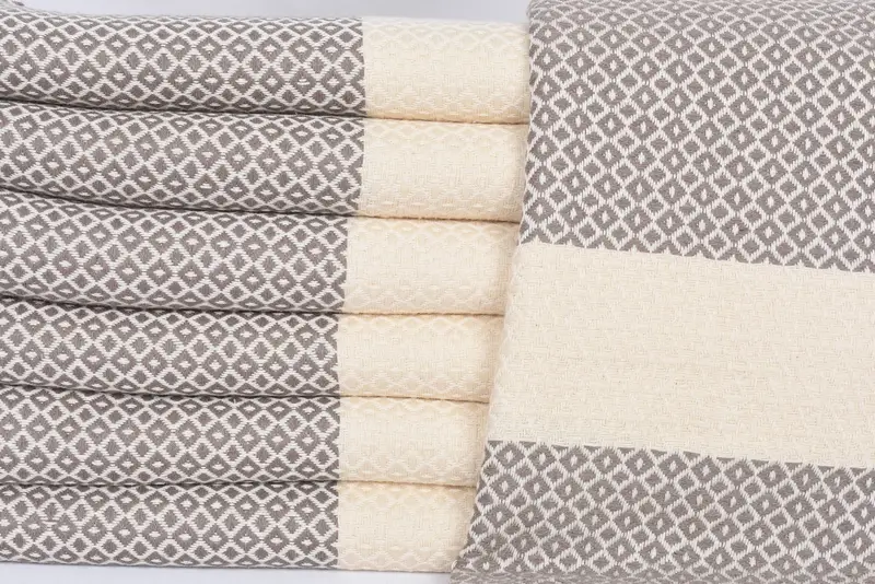Sand-resistant towel, 70x40 Cotton Geometric Towel, Customized Turkish Towel, Wedding For Favor, Custom Beach Towel, Personalized Wedding Gift - 2