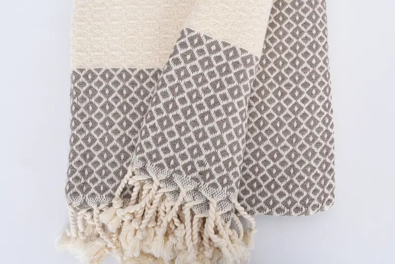 Sand-resistant towel, 70x40 Cotton Geometric Towel, Customized Turkish Towel, Wedding For Favor, Custom Beach Towel, Personalized Wedding Gift - 8