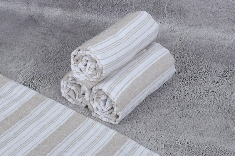 68x32 Cotton Striped Towel, Embroidered Towel, Spa Towel, Bachelorette Party Gifts, Beach Towel Gift, Girl Trip Party Favor, Merry Christmas Gifts - 8