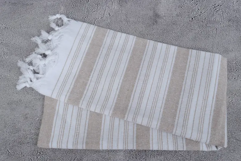 68x32 Cotton Striped Towel, Embroidered Towel, Spa Towel, Bachelorette Party Gifts, Beach Towel Gift, Girl Trip Party Favor, Merry Christmas Gifts - 6