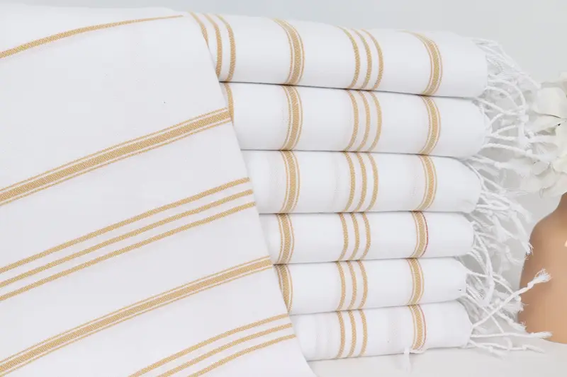 Personalized Kitchen Towel, Kitchen Towel, Personalized Hand Towel, 40x24 Cotton Striped Towel, Gifts For Him, Personalized Bridesmaid Gift - 1