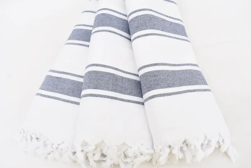 Sand-free towel, 68x36 Cotton Striped Terry Towel, Pool Towels, Hammam Towel USA, Spa Gift, Mexico Bachelorette Party Gifts, Soft towel, Bath towel - 3