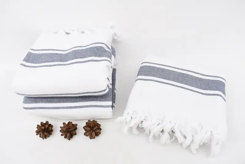 Sand-free towel, 68x36 Cotton Striped Terry Towel, Pool Towels, Hammam Towel USA, Spa Gift, Mexico Bachelorette Party Gifts, Soft towel, Bath towel - 7
