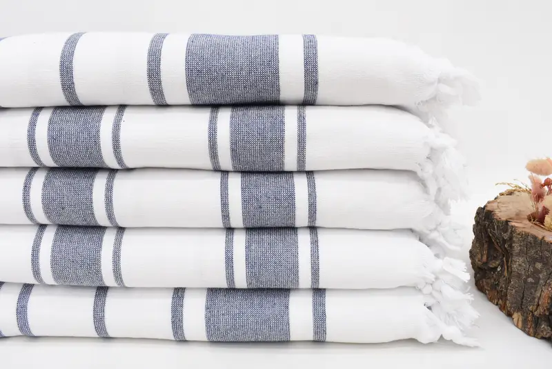 Sand-free towel, 68x36 Cotton Striped Terry Towel, Pool Towels, Hammam Towel USA, Spa Gift, Mexico Bachelorette Party Gifts, Soft towel, Bath towel - 1