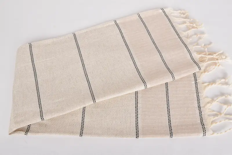 Brautjungferngeschenke, monogrammiertes Handtuch, 40x20 Leinenstreife Handtuch, Brautduschengeschenke, personalisiertes Geschenk, Sommertuch, Geschenk für sie, Spa -Handtuch - 4