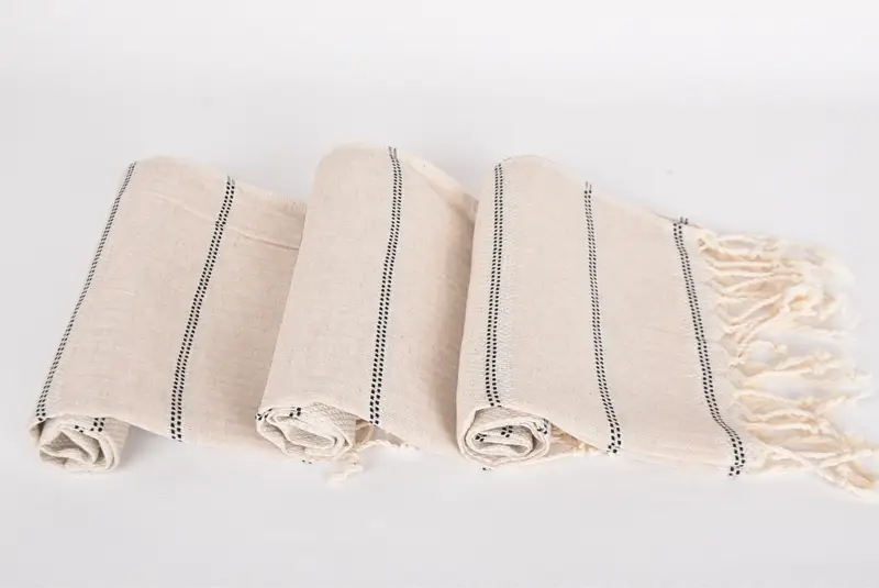 Brautjungferngeschenke, monogrammiertes Handtuch, 40x20 Leinenstreife Handtuch, Brautduschengeschenke, personalisiertes Geschenk, Sommertuch, Geschenk für sie, Spa -Handtuch - 8