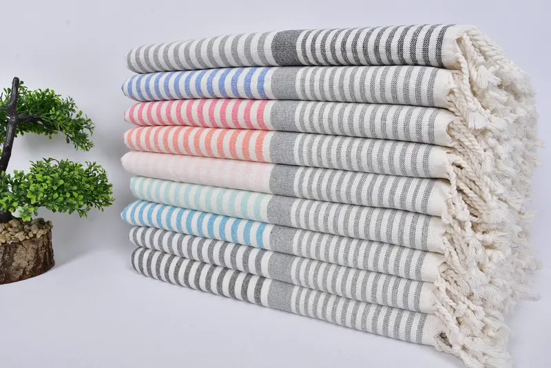 Valentines Gift, Pool Towels, Summer Towel, Gym Towel, Custom Beach Towel, 68x40 Cotton Striped Terry Towel, Wedding Gifts Towel, Embroidered Towel - 3