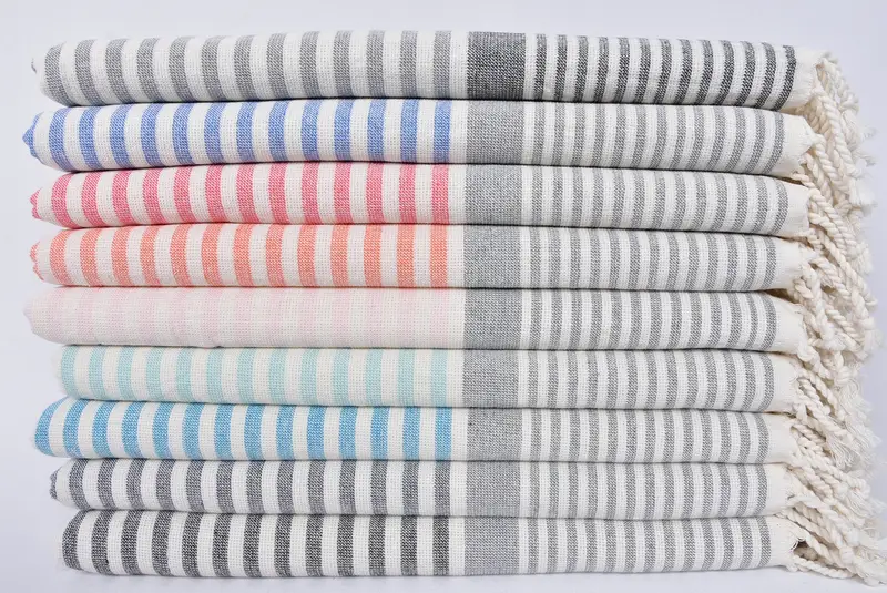 Valentines Gift, Pool Towels, Summer Towel, Gym Towel, Custom Beach Towel, 68x40 Cotton Striped Terry Towel, Wedding Gifts Towel, Embroidered Towel - 2