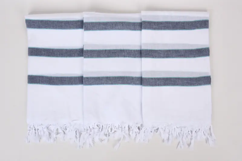 Housewarming Gift, Turkish Towel Personalized, Peshtemal Towel, Beach Towel Bulk, Bachelorette Party Gift, 60x36 Cotton Striped Towel, Handmade Gift - 7
