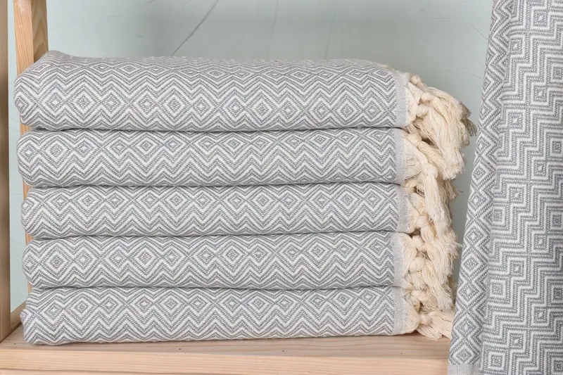 70x38 Cotton Diamond Towel, Travel towel, Beach Towel Bulk, Organic Turkish towel, Large Beach Towel Personalized, Bridesmaid Proposal Gift - 1