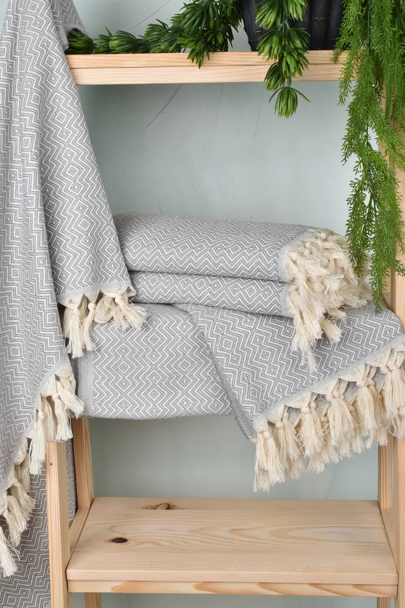 70x38 Cotton Diamond Towel, Travel towel, Beach Towel Bulk, Organic Turkish towel, Large Beach Towel Personalized, Bridesmaid Proposal Gift - 6