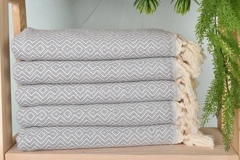 70x38 Cotton Diamond Towel, Travel towel, Beach Towel Bulk, Organic Turkish towel, Large Beach Towel Personalized, Bridesmaid Proposal Gift - 2
