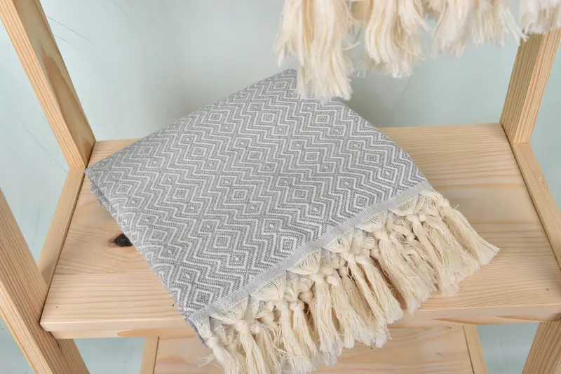 70x38 Cotton Diamond Towel, Travel towel, Beach Towel Bulk, Organic Turkish towel, Large Beach Towel Personalized, Bridesmaid Proposal Gift - 5