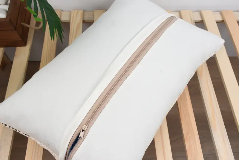 Neutral Throw Pillow Sham, 16x24 White Cushion Cover, Cushion, Gift Pillow, Pillow for Sofa, Handwoven Pillow Cover Pillow Cover, Antique Pillows - 8