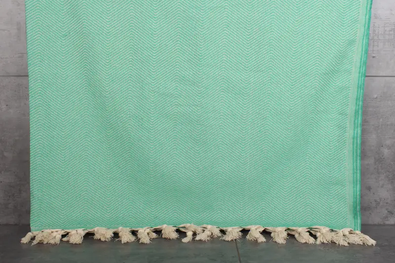 Woven Throw Blanket, Oversized Beach Towel, Gift For Mom, Aesthetic Blanket, 84x68 Cotton Zig zag Towel, Custom Blanket, Bridesmaid Gifts - 8