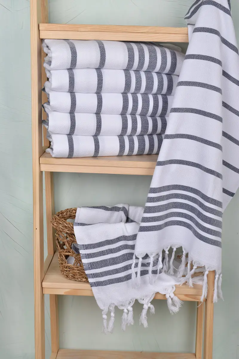 Summer Gift, Bachelorette Favor, Bathroom Towels, Personalized Gifts, 36x24 Cotton Herringbone Towel, Wedding Gift, Monogram Turkish Bath Towel - 3