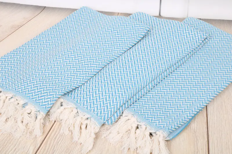 Bachelorette Party Gift, Personalized Towel, 70x40 Cotton Chevron Towel, House Warming Gift, Bridal Shower Favors, Eco-Friendly Turkish Towel - 6