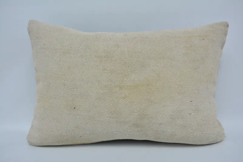 One Of A Kind Pillow Cover, Pillow for Sofa, Ethnical Kilim Rug Pillow, 16x24 Beige Pillow, Antique Pillows, Cushion, Ottoman Pillow, Pet Pillow - 1