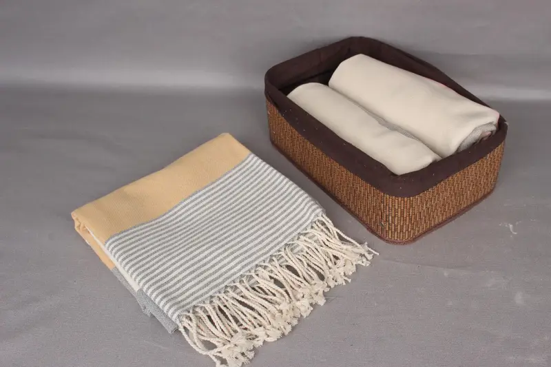 Turkish Towel USA, Custom Gift, Bachelor Gift, Yoga Towel, 70x40 Cotton Striped Towel, Kids Beach Towel, Sand-free towel, Beach Wedding Favor - 5