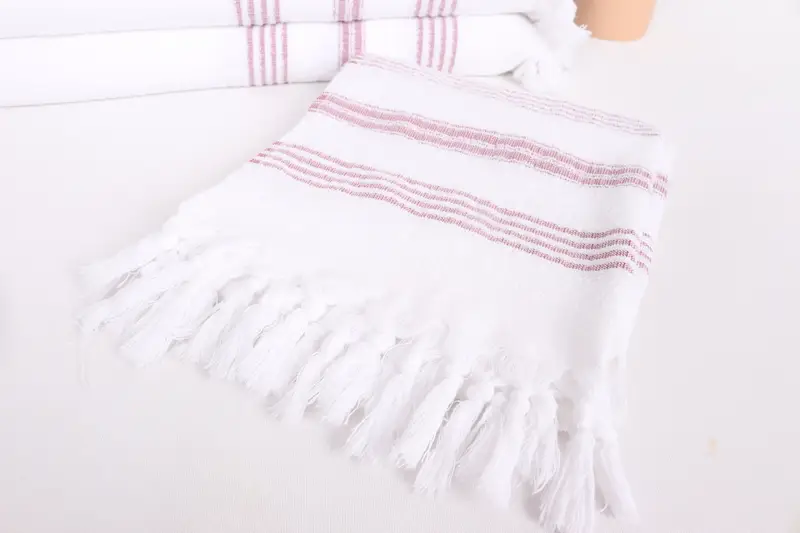 Kitchen Towel, Gift For Her, Personalized Hand Towel, Monogram Kitchen Towel, 40x18 Cotton Striped Terry Towel, Travel Towel, Merry Christmas Gifts - 5