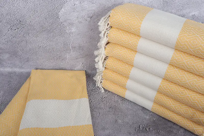 Turkish bath towel for spa, Quick-Dry Beach Towel, Quick-dry towel, Organic Turkish towel, 68x38 Cotton Diamond Towel, Valentines Day Gift - 2