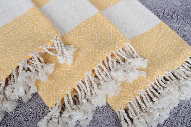 Turkish bath towel for spa, Quick-Dry Beach Towel, Quick-dry towel, Organic Turkish towel, 68x38 Cotton Diamond Towel, Valentines Day Gift - 5