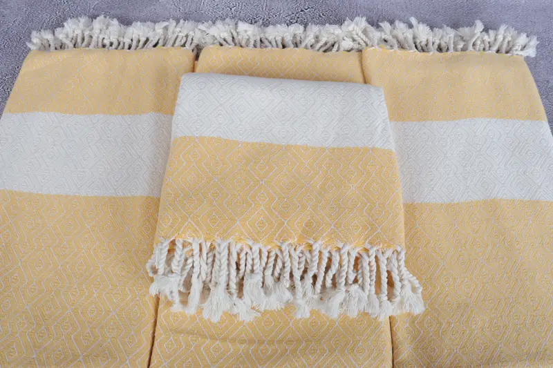 Turkish bath towel for spa, Quick-Dry Beach Towel, Quick-dry towel, Organic Turkish towel, 68x38 Cotton Diamond Towel, Valentines Day Gift - 4