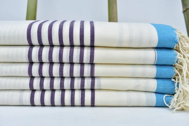 70x40 Cotton Striped Towel, Custom Gift, Soft and absorbent Turkish towel, Travel Towel, Bath towel, Custom Name Towel, Christmas Gift, Cotton towel - 1
