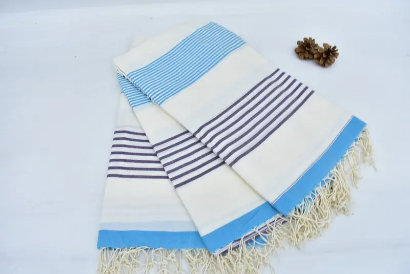 70x40 Cotton Striped Towel, Custom Gift, Soft and absorbent Turkish towel, Travel Towel, Bath towel, Custom Name Towel, Christmas Gift, Cotton towel - 5
