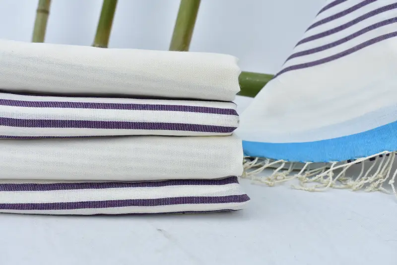 70x40 Cotton Striped Towel, Custom Gift, Soft and absorbent Turkish towel, Travel Towel, Bath towel, Custom Name Towel, Christmas Gift, Cotton towel - 2