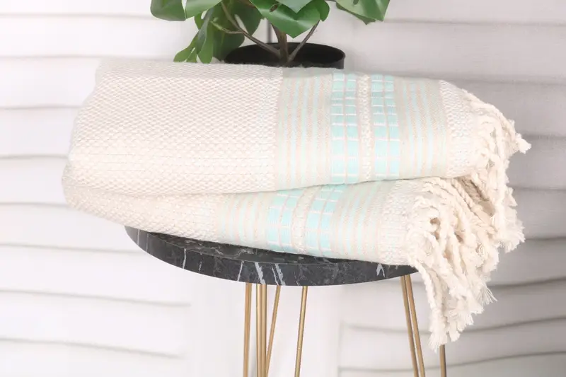 Peshtemal Towel, Welcome Wedding Gift, Turkish beach towel, Organic Turkish towel, Handwoven Turkish Towel, Custom Towel, 68x40 Linen Striped Towel - 3