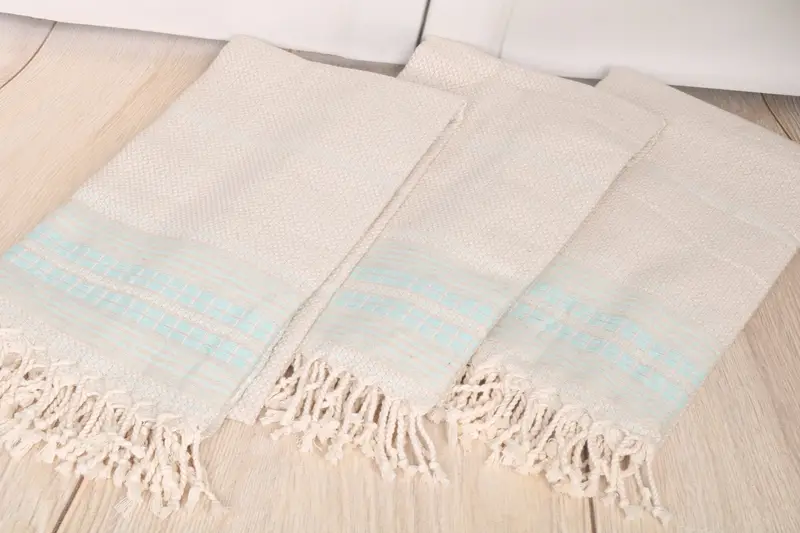 Peshtemal Towel, Welcome Wedding Gift, Turkish beach towel, Organic Turkish towel, Handwoven Turkish Towel, Custom Towel, 68x40 Linen Striped Towel - 6