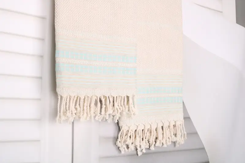 Peshtemal Towel, Welcome Wedding Gift, Turkish beach towel, Organic Turkish towel, Handwoven Turkish Towel, Custom Towel, 68x40 Linen Striped Towel - 8