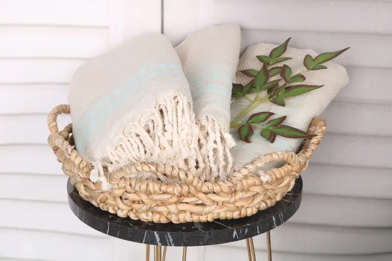 Peshtemal Towel, Welcome Wedding Gift, Turkish beach towel, Organic Turkish towel, Handwoven Turkish Towel, Custom Towel, 68x40 Linen Striped Towel - 5