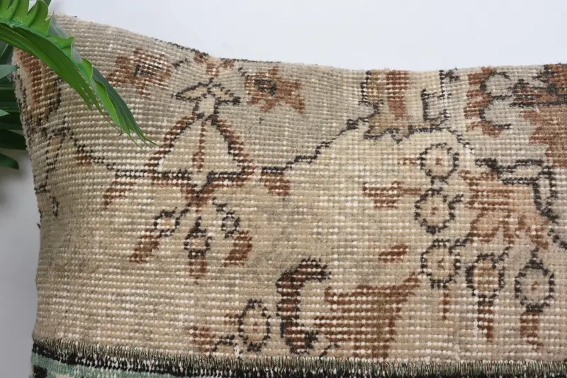 Kilim Pillow Cover, 16x24 Beige Cushion, Throw Kilim Pillow, Turkish Pillow, Natural Pillow Cover, Pillow, Boho Chic Pillow Cover, Boho Chic Pillow - 2