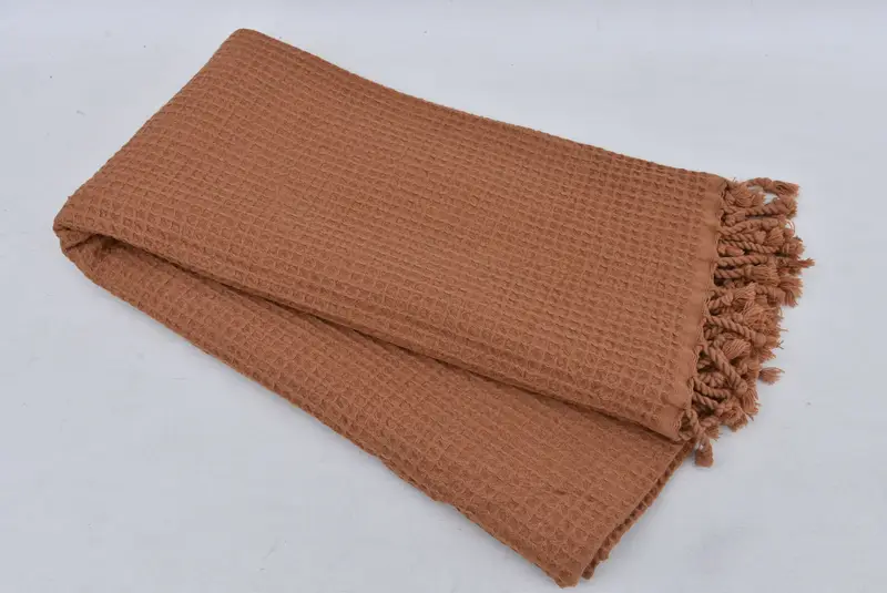 Yoga Towel, Embroidery Towel, Travel towel, Beach Towel Gift, Spa Towel, Maid Of Honor Gift, 68x36 Cotton Waffle Towel, Personalized Bridesmaid Gift - 5
