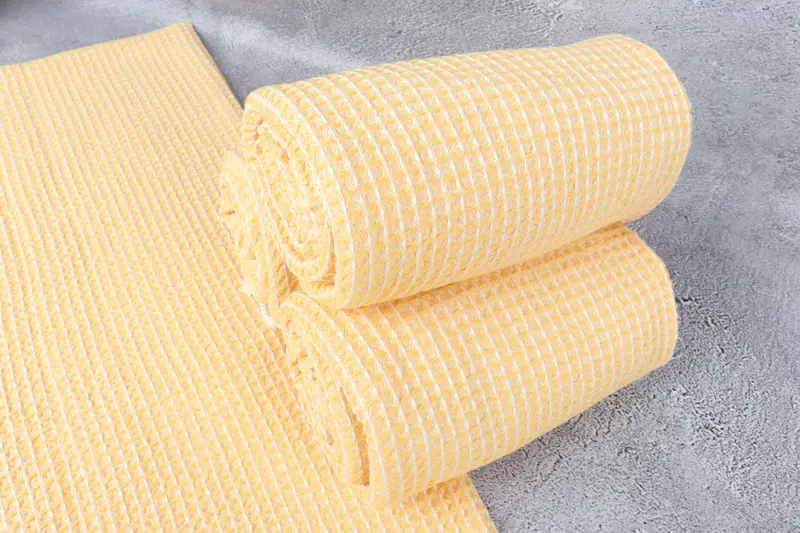 Beach Towel Gift, 68x36 Cotton Waffle Towel, Absorbent towel, First Wedding Anniversary Gift, Home Decor Towel, Bachelorette Party Decorations - 7