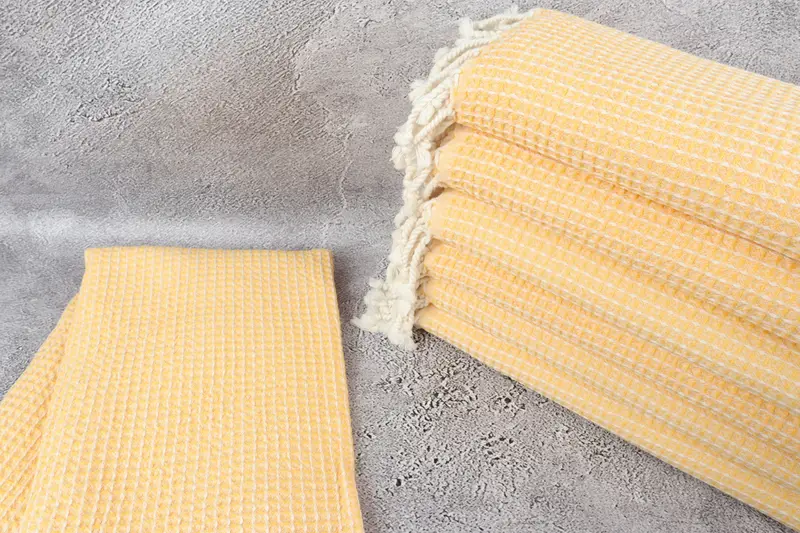 Beach Towel Gift, 68x36 Cotton Waffle Towel, Absorbent towel, First Wedding Anniversary Gift, Home Decor Towel, Bachelorette Party Decorations - 2
