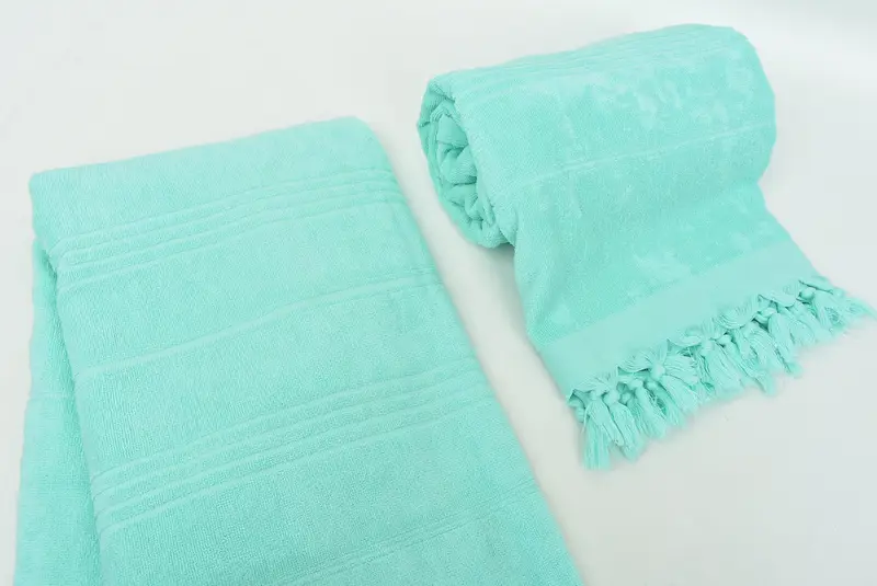 Peshtemal Towel, Personalized Beach Towel, Halloween Gifts, Personalized Bridesmaid Gift, 70x36 Cotton Striped Terry Towel, Absorbent Turkish towel - 7