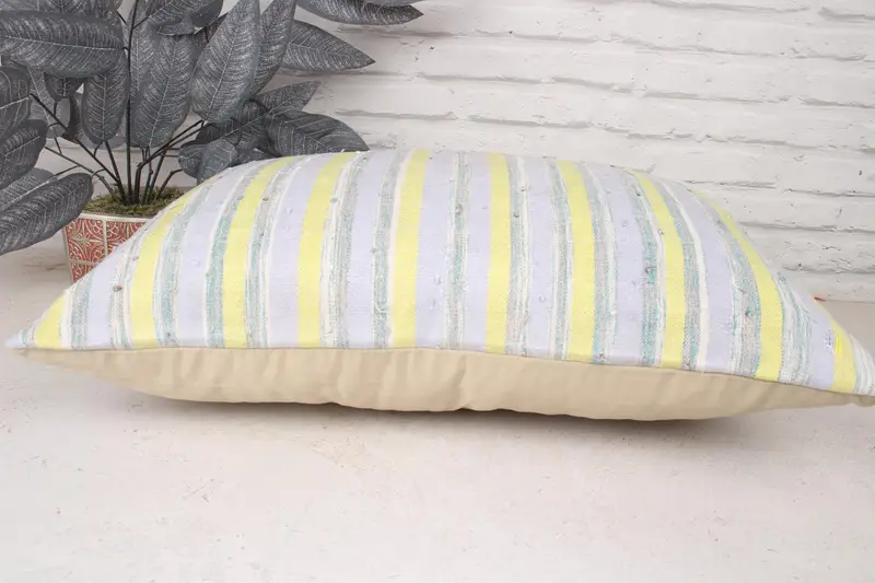 Decorative Throw Pillow, Turkish Pillow, Home Decor Pillow, Throw Kilim Pillow, Comfy Throw Cushion Cover, 16x24 Green Cushion Cover, Cushion Cover - 5