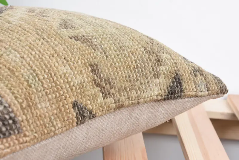 Turkish Pillow, Cushion Case, Interior Designer Pillow, Bed Cushion Cover, 12x12 Beige Pillow Cover, Pet Cushion, Pillow for Couch - 7