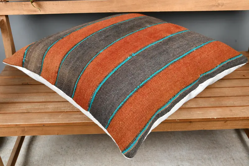 28x28 Red Pillow Cover, Sofa Pillow Sham, Kilim Cushion Sham, Interior Designer Pillow, Ethnic Cushion Cover, Vintage Pillow, Cushion Case - 2