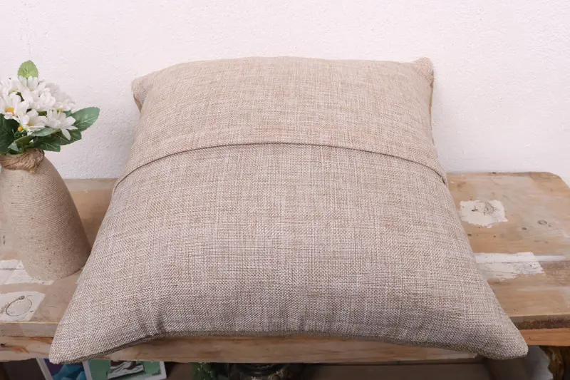 Pillow Cover, 16x16 Green Pillow Sham, Interior Designer Pillow, Southwestern Cushion, Kilim Pillow, Kilim Cushion Sham, Aesthetic Pillow - 7